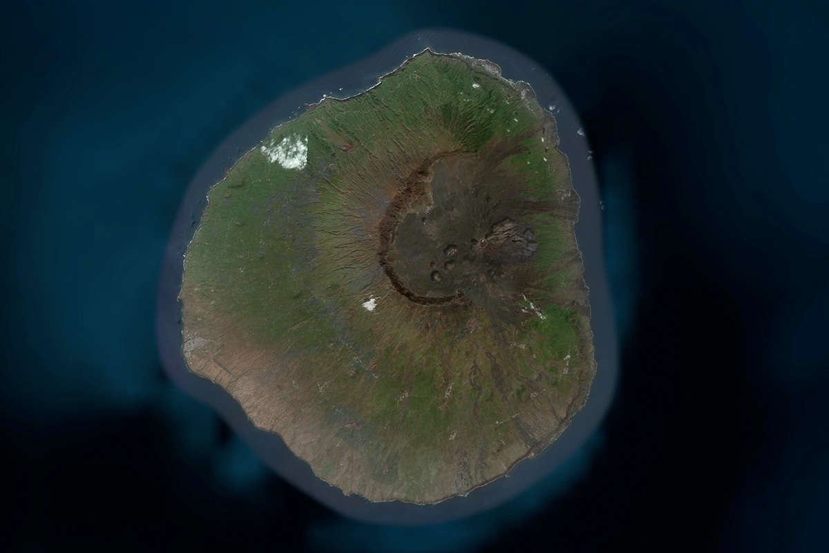 isla de fogo vista de satelite maps