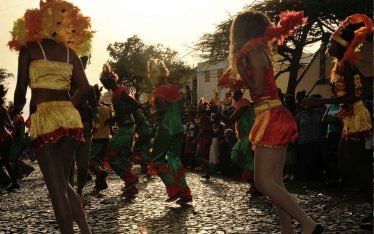 Carnaval de Cabo Verde en la ciudad de Mindelo