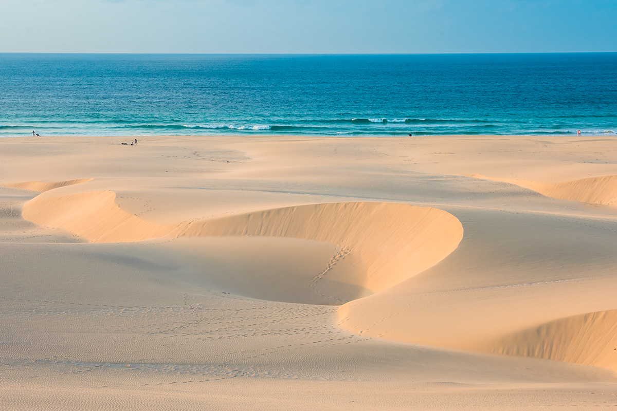 arenas de cabo verde dunas en la playa