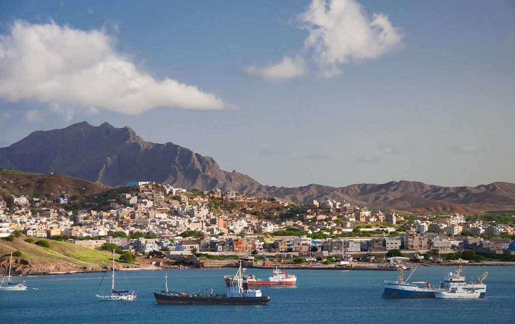 islas de barlovento bahía en Mindelo Sao Vicente