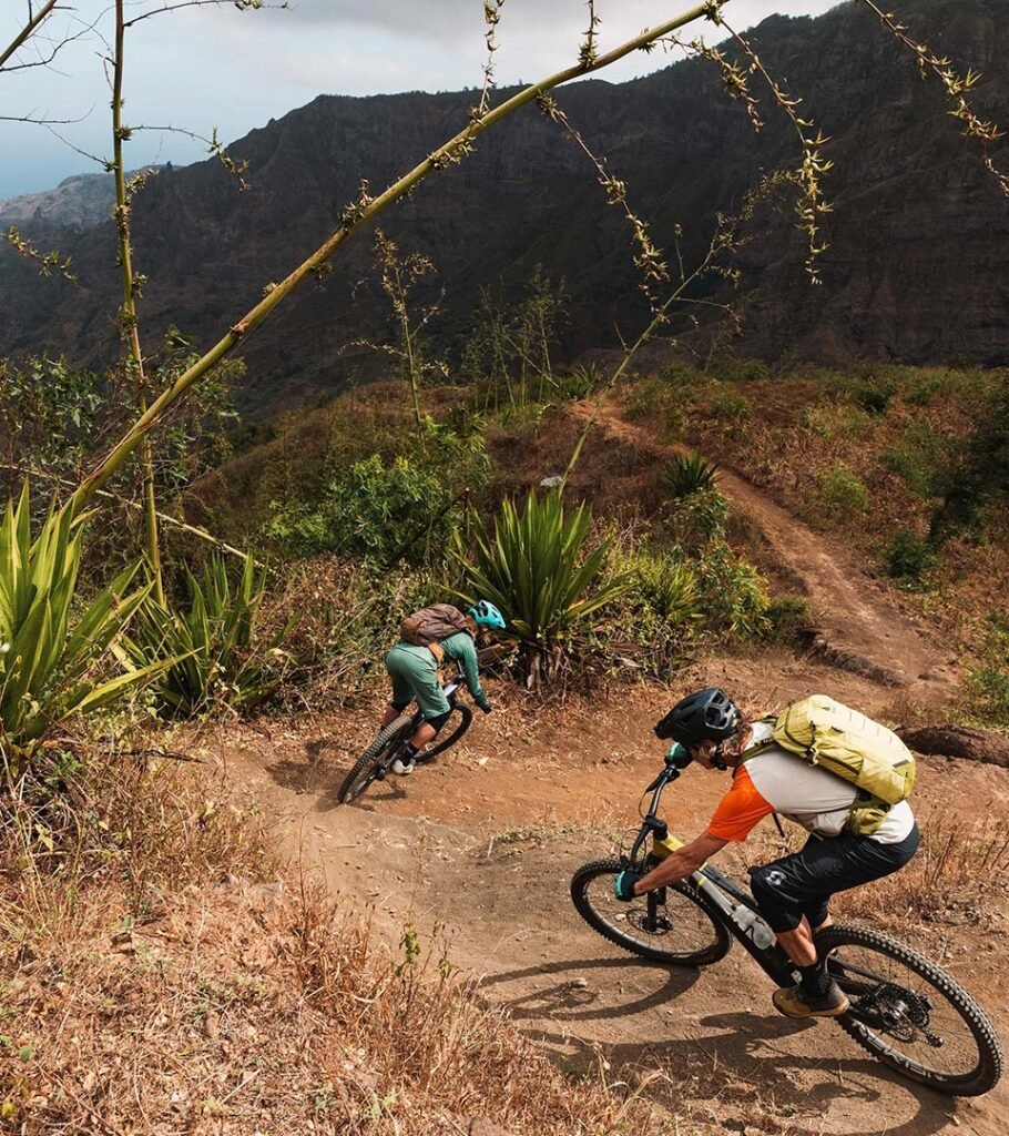 mtb en cabo verde descenso montaña